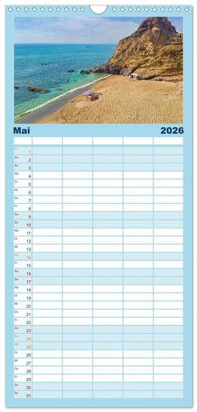 Produktbild: Familienplaner 2026 - Andalusien, Architektur und Tradition mit 5 Spalten (Wandkalender, 21 x 45 cm) CALVENDO