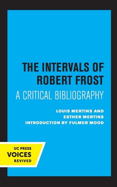 Produktbild: The Intervals of Robert Frost