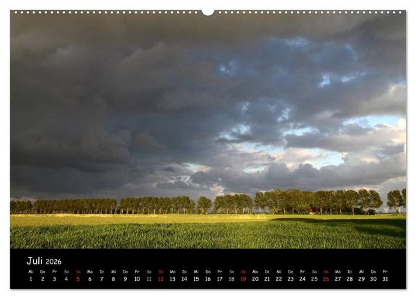 Produktbild: Ostfriesland - Land und Wetter (Wandkalender 2026 DIN A2 quer), CALVENDO Monatskalender