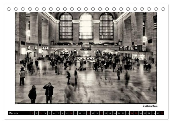 Produktbild: Manhattan Memories - Erinnerungen an New York (Tischkalender 2026 DIN A5 quer), CALVENDO Monatskalender
