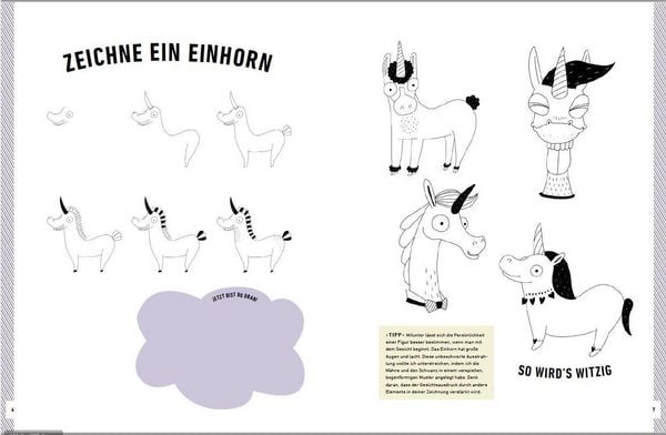 Produktbild: Witzige Fabelwesen zeichnen. Von Alraune bis Zombie, von Drache bis Einhorn - mit vielen individuellen Varianten - f&uuml;r Comic-, Cartoon- und Handlettering-Fans