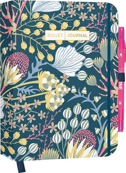 Bullet Journal 'Floral' mit original Tombow TwinTone Dual-Ti