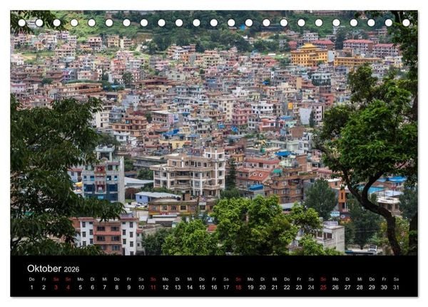 Produktbild: Faszination Nepal (Tischkalender 2026 DIN A5 quer), CALVENDO Monatskalender
