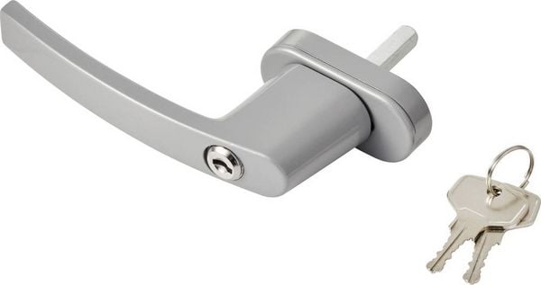 Produktbild: Sygonix SY-7065782 Fenstergriff abschlie&szlig;bar Silber