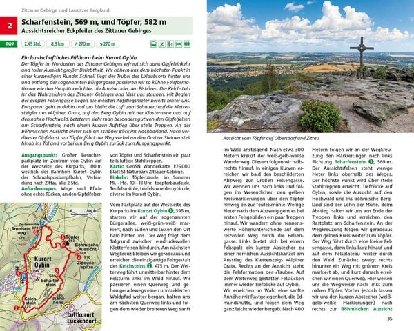 Produktbild: ROTHER Wanderbuch S&auml;chsische Wanderberge - Die sch&ouml;nsten Touren