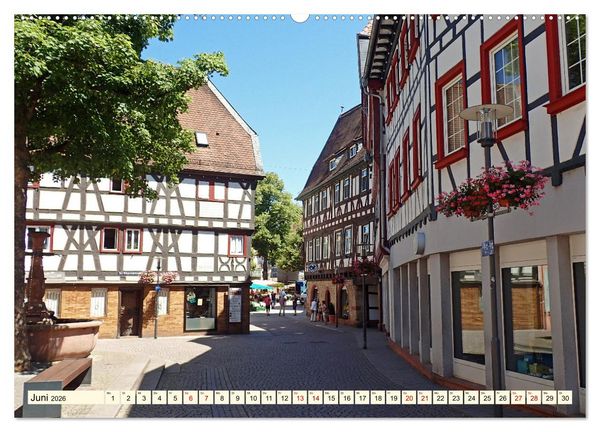Produktbild: Bensheim a. d. Bergstra&szlig;e - Ein Stadtspaziergang (hochwertiger Premium Wandkalender 2026 DIN A2 quer), Kunstdruck in Hochglanz