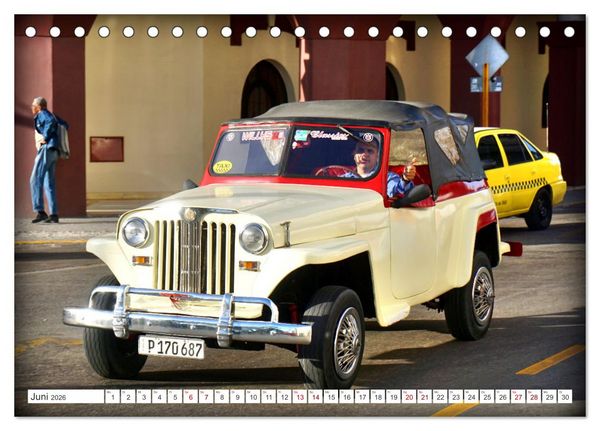 Produktbild: Best of Jeepster - Das Cabrio von Willys-Overland (Tischkalender 2026 DIN A5 quer), CALVENDO Monatskalender