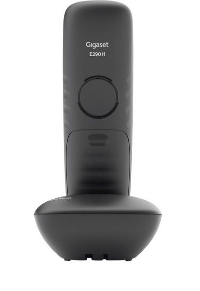 Produktbild: Gigaset E290 DECT/GAP Schnurloses Telefon analog f&uuml;r H&ouml;rger&auml;te kompatibel, Freisprechen, Babyphone Schwarz
