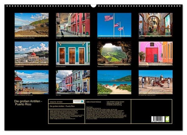 Produktbild: Die gro&szlig;en Antillen - Puerto Rico (Wandkalender 2026 DIN A2 quer), CALVENDO Monatskalender