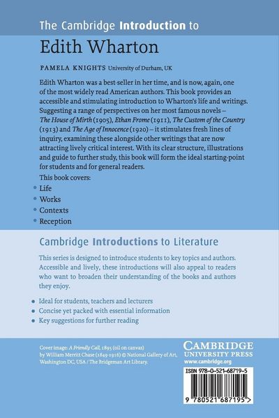 Produktbild: The Cambridge Introduction to Edith Wharton