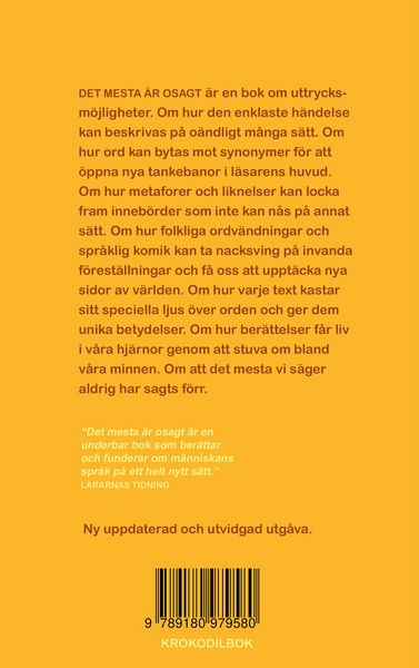 Produktbild: Det mesta &auml;r osagt