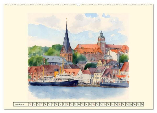 Produktbild: Schleswig-Holsteins Ostseek&uuml;ste (hochwertiger Premium Wandkalender 2026 DIN A2 quer), Kunstdruck in Hochglanz