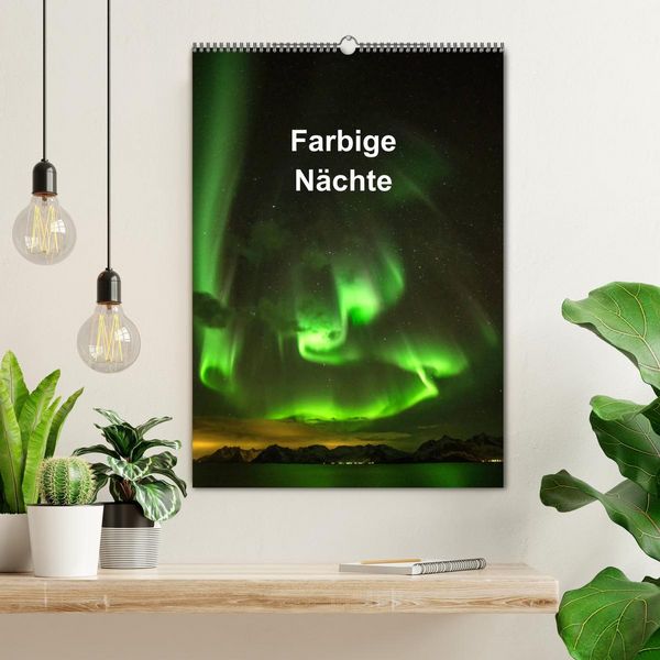Produktbild: Farbige N&auml;chte (Wandkalender 2026 DIN A2 hoch), CALVENDO Monatskalender