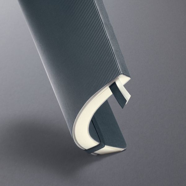 Produktbild: SIGEL Notizbuch Conceptum Softcover Softwave, liniert dunkelgrau