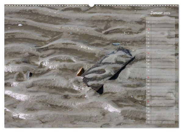 Produktbild: Strandspaziergang / Geburtstagskalender (Wandkalender 2026 DIN A2 quer), CALVENDO Monatskalender