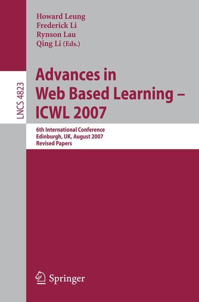 Produktbild: Advances in Web Based Learning - ICWL 2007
