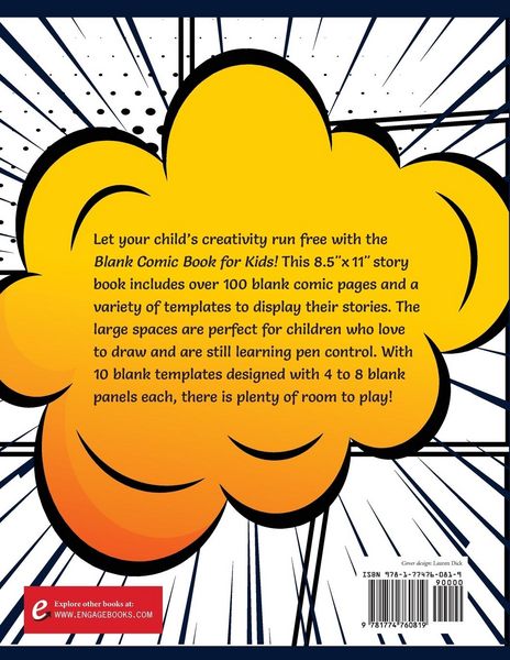 Produktbild: Blank Comic Book for Kids (Ages 4-8, 8-12)