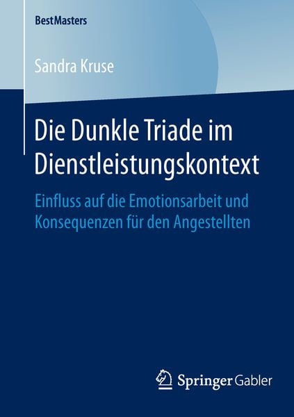 Produktbild: Die Dunkle Triade im Dienstleistungskontext