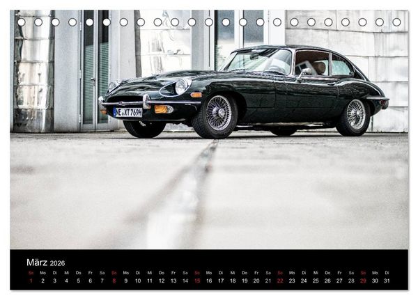Produktbild: Jaguar E-Type 2026 (Tischkalender 2026 DIN A5 quer), CALVENDO Monatskalender