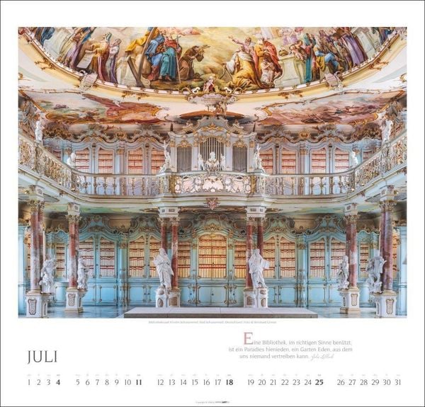 Produktbild: Welt der Bibliotheken Kalender 2027