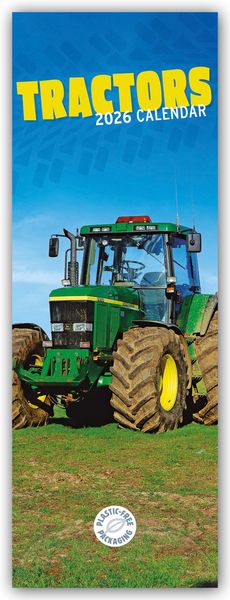 Produktbild: Tractors – Traktoren 2026 – Slimline-Kalender
