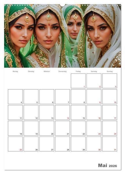 Produktbild: Frauen des Sultans (Wandkalender 2026 DIN A2 hoch), CALVENDO Monatskalender