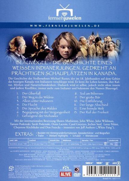 Produktbild: Blauvogel, Wahlsohn der Indianer - Die komplette Serie in 13 Teilen (Fernsehjuwelen) [2 DVDs]