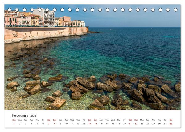 Produktbild: Sicily - The island where winter does not exist (Desk Calendar 2026 DIN A5 landscape), CALVENDO 12 Month DeskCalendar