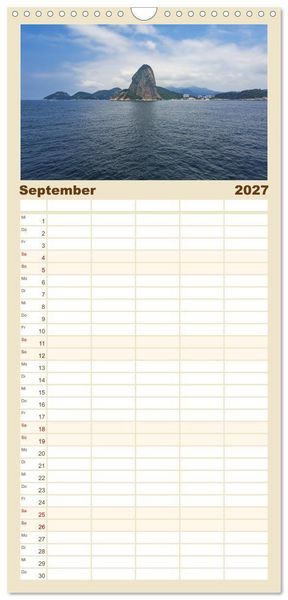Produktbild: Familienplaner 2027 - Entdecke S&uuml;damerika: Monat f&uuml;r Monat mit 5 Spalten (Wandkalender, 21 x 45 cm) CALVENDO