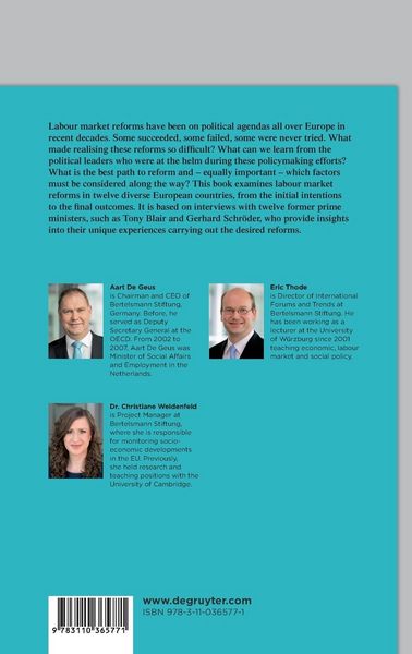Produktbild: Europe Reforms Labour Markets