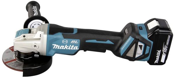 Produktbild: Makita DGA519RTJ Akku-Winkelschleifer 125 mm inkl. 2. Akku, inkl. Ladeger&auml;t 18 V 5 Ah