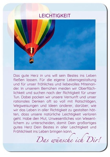 Produktbild: Das w&uuml;nsche ich Dir | 62 Achtsamkeitskarten | Lebensweisheiten, Coaching & Empowerment | sch&ouml;ne Geschenkidee