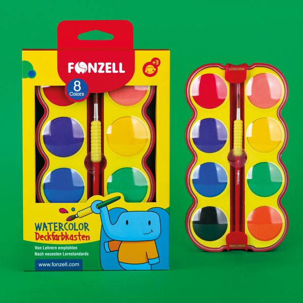 Produktbild: Deckfarbkasten 8 Farben