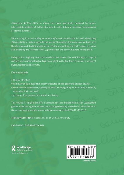 Produktbild: Developing Writing Skills in Italian