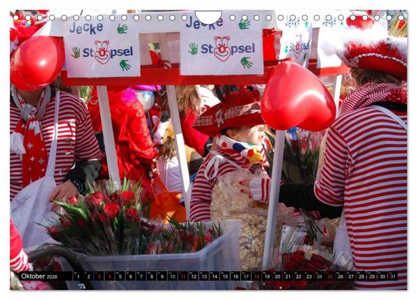 Produktbild: K&ouml;lner Karneval - das ganze Jahr! (Wandkalender 2026 DIN A4 quer), CALVENDO Monatskalender