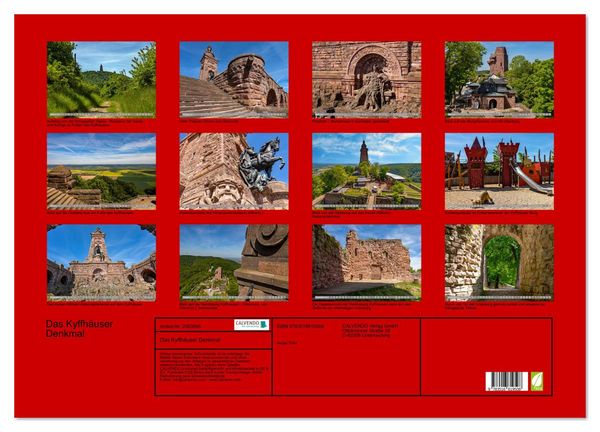 Produktbild: Das Kyffh&auml;user Denkmal (Wandkalender 2026 DIN A2 quer), CALVENDO Monatskalender