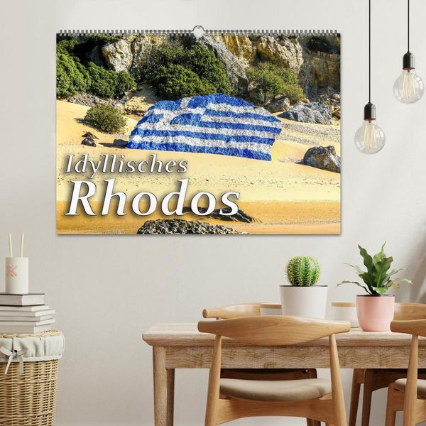 Produktbild: Idyllisches Rhodos (Wandkalender 2026 DIN A2 quer), CALVENDO Monatskalender