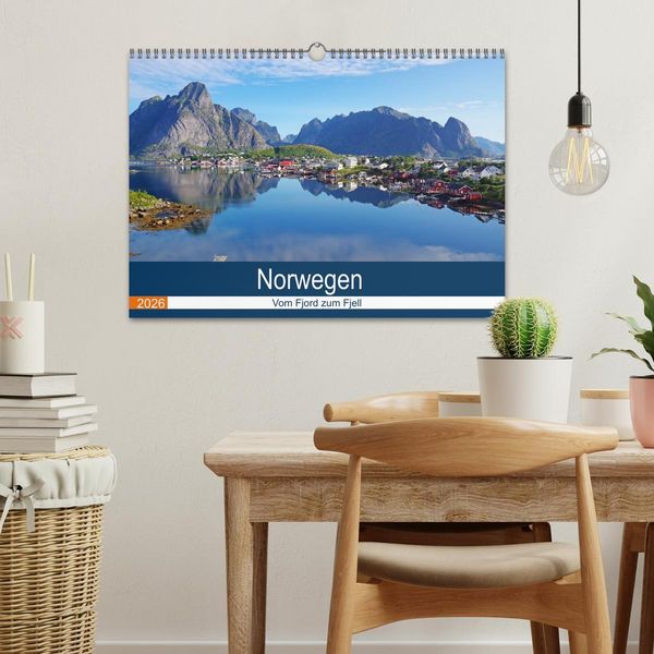 Produktbild: Norwegen 2026 - vom Fjord zum Fjell (Wandkalender 2026 DIN A3 quer), CALVENDO Monatskalender