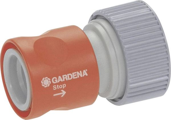'Gardena 02814-20 Kunststoff Schlauchstück Steckkupplung, 19mm (3/4') Ø Wasserstop'