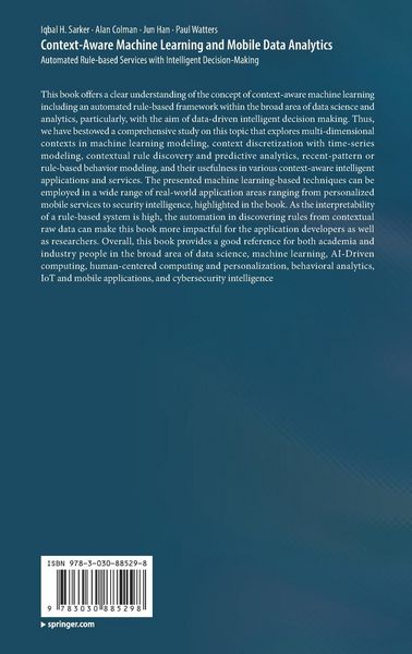 Produktbild: Context-Aware Machine Learning and Mobile Data Analytics