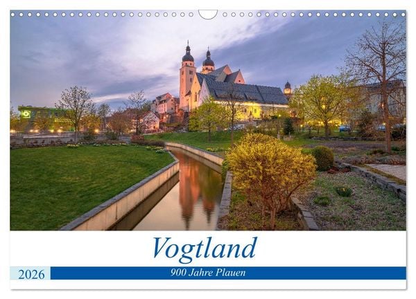 Produktbild: Vogtland - 900 Jahre Plauen (Wandkalender 2026 DIN A3 quer), CALVENDO Monatskalender