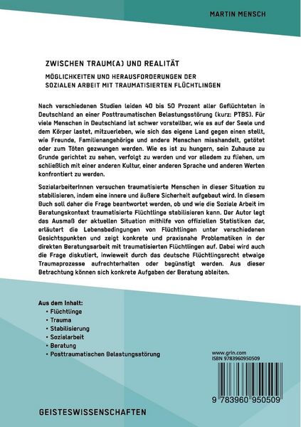 Produktbild: Zwischen Traum(a) und Realit&auml;t. M&ouml;glichkeiten und Herausforderungen der Sozialen Arbeit mit traumatisierten Fl&uuml;chtlingen