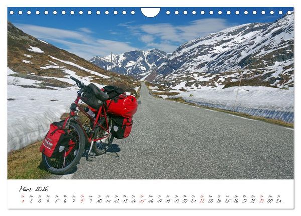 Produktbild: Abenteuer Radreisen (Wandkalender 2026 DIN A4 quer), CALVENDO Monatskalender