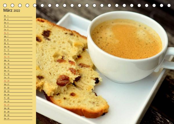 Produktbild: Kaffee und Kuchen. Impressionen (Tischkalender 2022 DIN A5 quer)