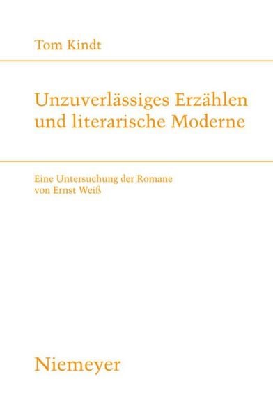 Produktbild: Unzuverl&auml;ssiges Erz&auml;hlen und literarische Moderne