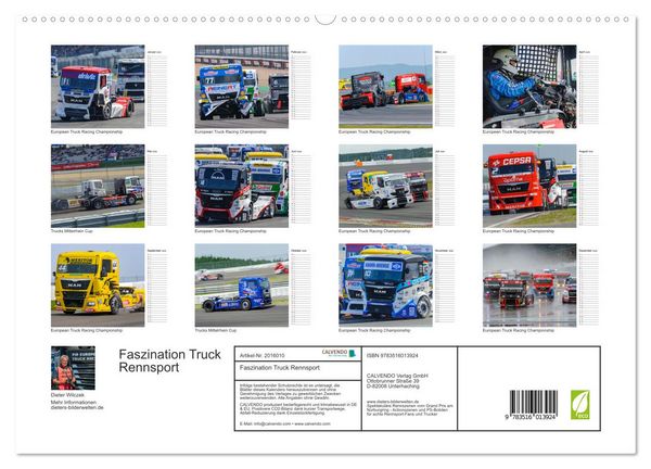 Produktbild: Faszination Truck Rennsport (hochwertiger Premium Wandkalender 2026 DIN A2 quer), Kunstdruck in Hochglanz