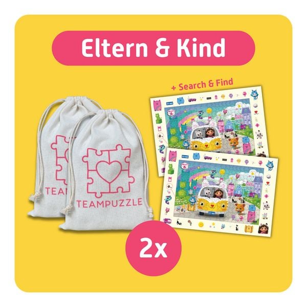 Produktbild: TEAMPUZZLE &ndash; Gabby&acute;s Dollhouse: The Movie &ndash; 194 Teile &ndash; Kinderpuzzle mit gro&szlig;en & kleinen Teilen