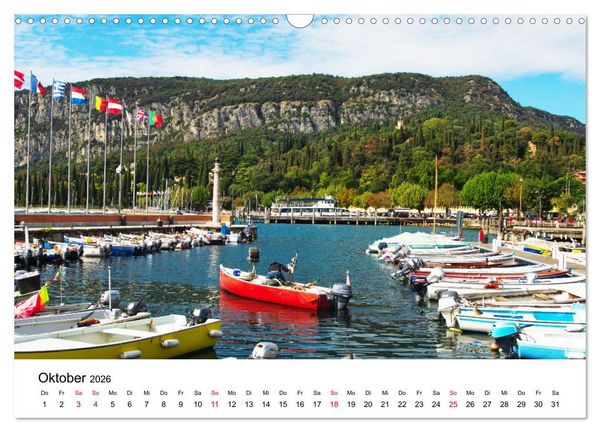 Produktbild: Gardasee - Die sch&ouml;nsten Momente am Gardasee (Wandkalender 2026 DIN A3 quer), CALVENDO Monatskalender