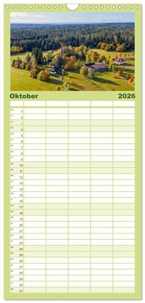 Produktbild: Familienplaner 2026 - Freudenstadt 2026 mit 5 Spalten (Wandkalender, 21 x 45 cm) CALVENDO