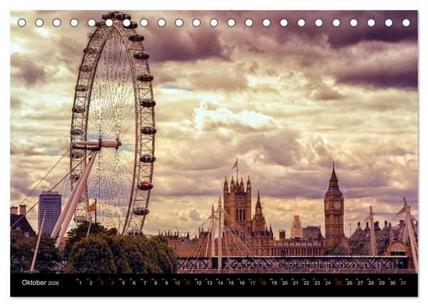Produktbild: Weltmetropole London (Tischkalender 2026 DIN A5 quer), CALVENDO Monatskalender